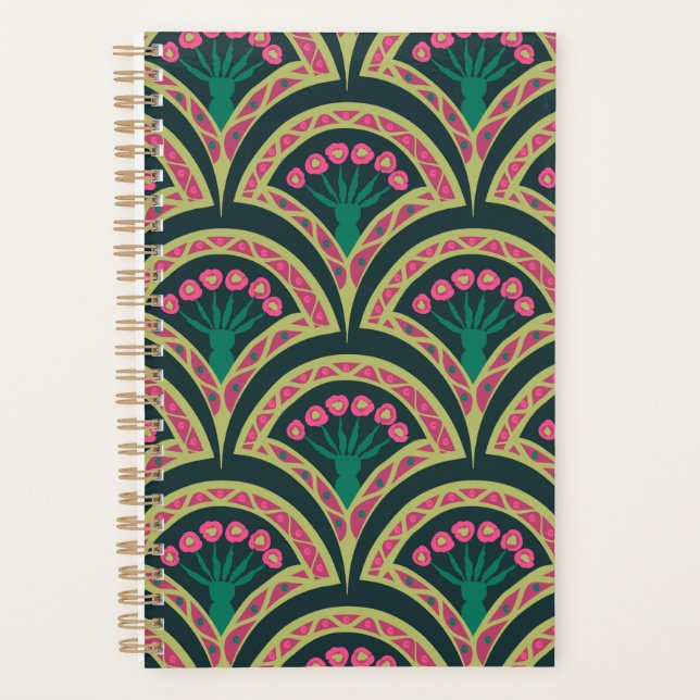 shell shaped green pattern planner (Front)