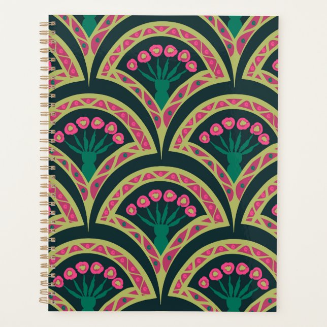 shell shaped green pattern planner (Front)