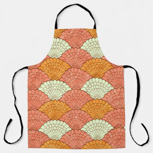 Shell Spectacle: Abstract Sea Patterns Apron