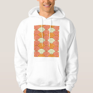 Shell Spectacle: Abstract Sea Patterns Hoodie