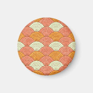 Shell Spectacle: Abstract Sea Patterns Magnet