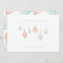 Shell Watercolor Seas And Greetings