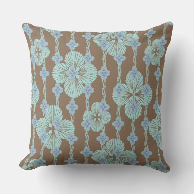 Shell We? Throw Pillow (Front)