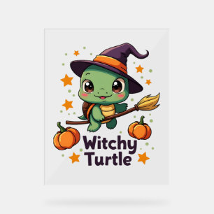 Shell Witch Turtle Acrylic Sign