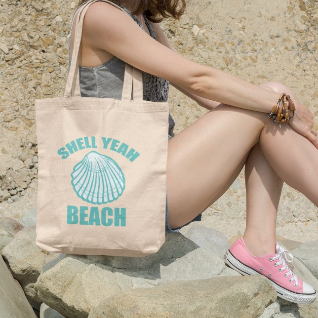 Shell Yeah Beach Tote Bag (Creator Uploaded)
