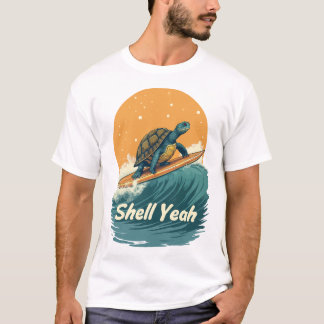 Shell Yeah! Surfing Turtle T-Shirt