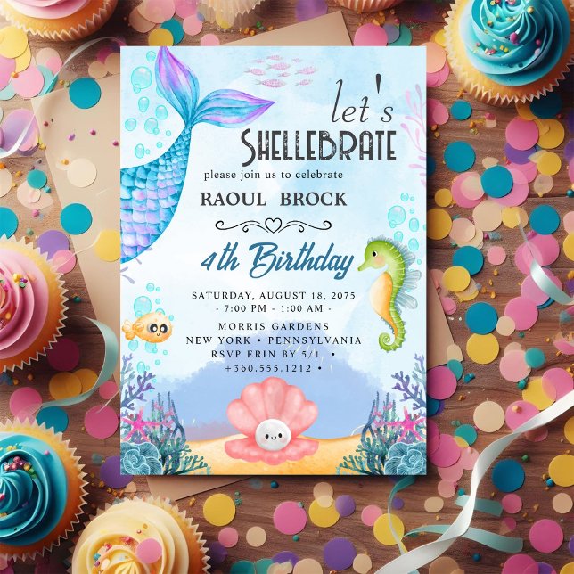 Shellebrate   Birthday  Invitation (Creator Uploaded)