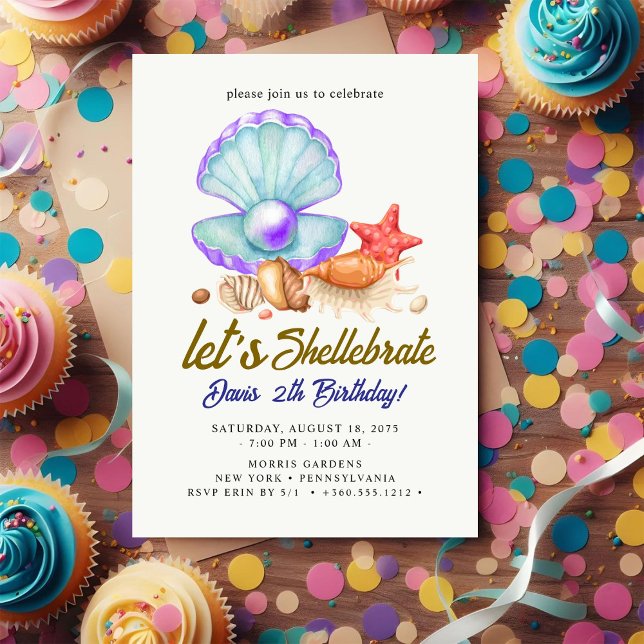Shellebrate   Birthday  Invitation (Creator Uploaded)
