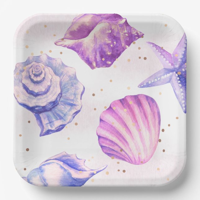 Shellebrate Party Paper Plates (Front)