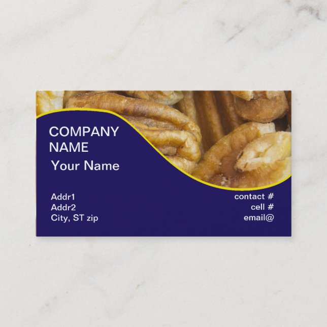 shelled pecans business card (Front)