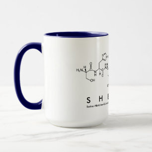 Shelley peptide name mug