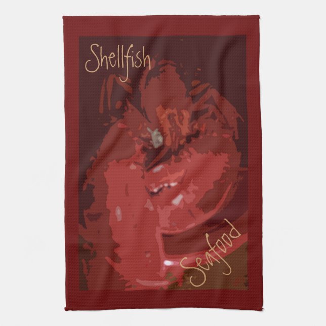 Shellfish Tea Towel (Vertical)