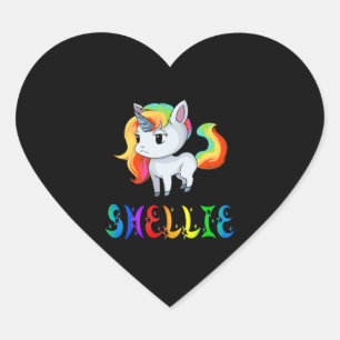 Shellie Unicorn Heart Sticker