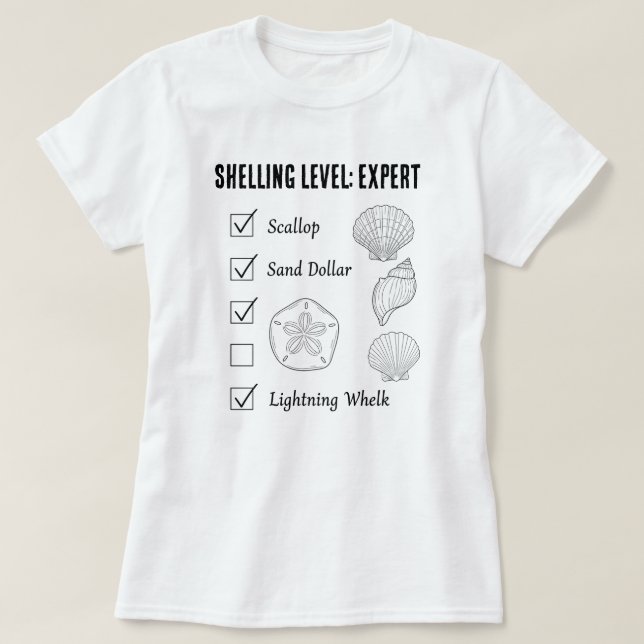 Shelling Level: Expert Shelling T-Shirt (Design Front)