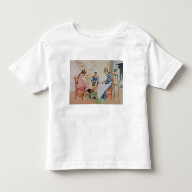 Shelling Peas, pub. in 'Lasst Licht Hinin'(`Let in Toddler T-Shirt (Front)