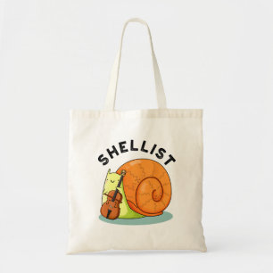 Shellist Funny Snail Cello Pun  Tote Bag
