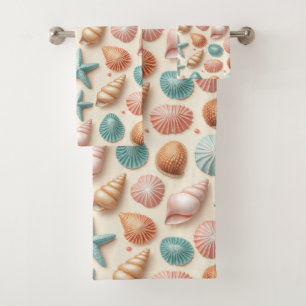 Shells Abundance Bath Towel Set