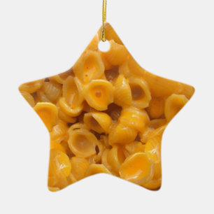 shells and cheese ceramic ornament