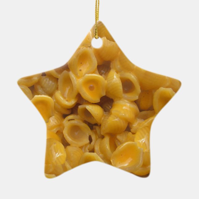 shells and cheese ceramic ornament (Front)