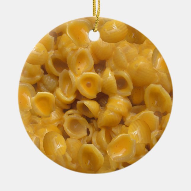 shells and cheese ceramic tree decoration (Front)