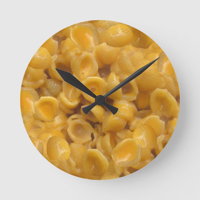 shells and cheese round clock (Front)