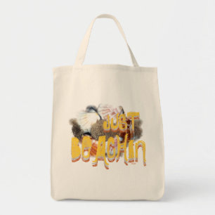 Shells and Graphics Beach Tote Bag