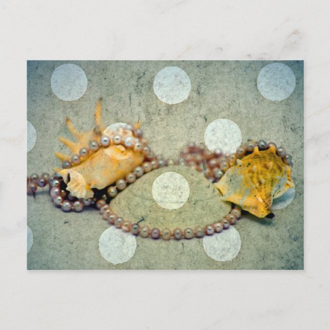 Shells and Pearls Postcard (Front)