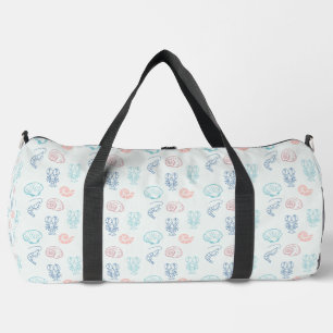 Shells and Shellfish Pattern Duffle Bag