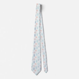 Shells and Shellfish Pattern Tie