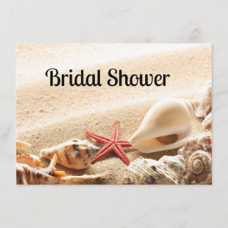 Shells and Starfish Bridal Shower Invitation
