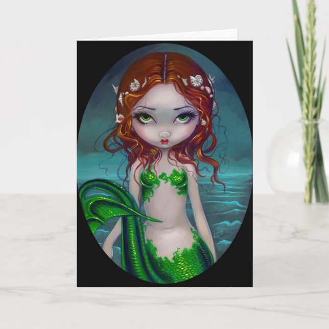 "Shells in My Hair" Greeting Card (Front)