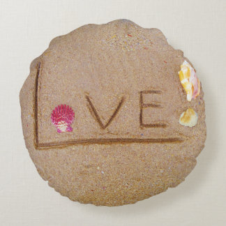 shells Love on beach custom pillow