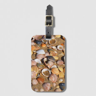 Shells On A Sandy Beach Andalusia, Spain Luggage Tag