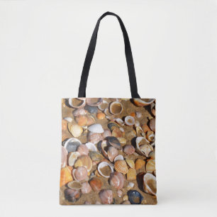 Shells On A Sandy Beach Andalusia, Spain Tote Bag