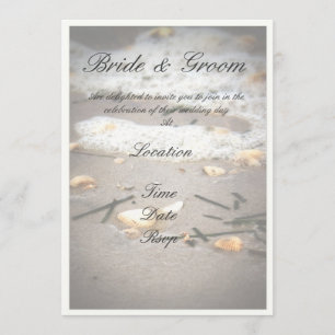 shells on the shore invitation