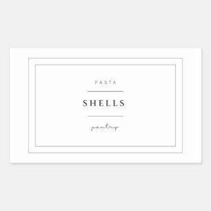 Shells Pasta Label Stickers