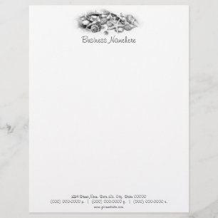 Shells & Starfish Letterhead Template