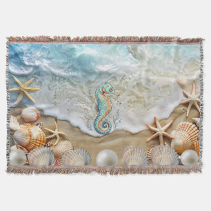 shells throw blanket
