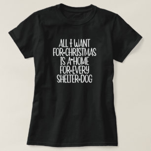 Shelter Dog Christmas T-Shirt