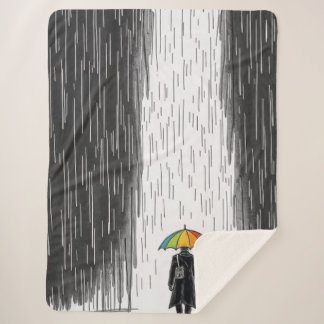 “Shelter in Color” Sherpa Blanket