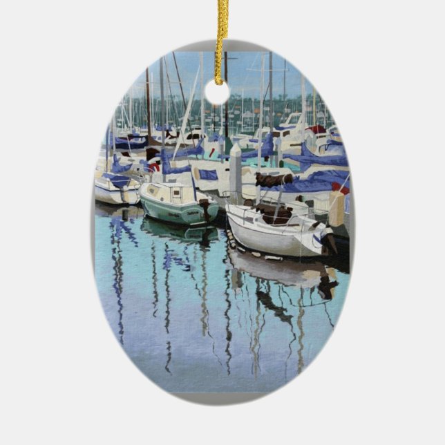 Shelter Island Ceramic Tree Decoration (Front)
