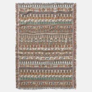 Shelter of Memphis: Old Kingdom Pattern Throw Blanket