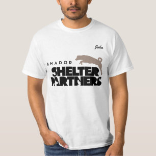 SHELTER Partners Logo Apparel Custom Name T-Shirt