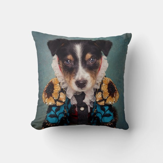 Shelter Pets Project - Loki (Blue) Cushion (Front)