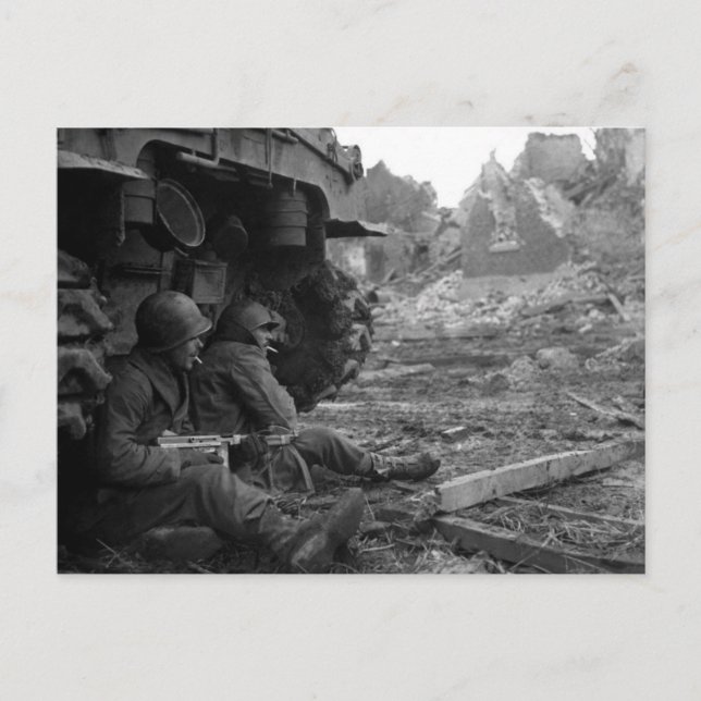 Sheltered and Gathering Somewhere in France Postcard (Front)