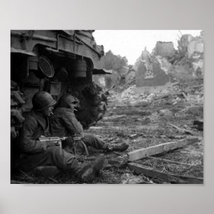 Sheltered and Gathering Somewhere in France Poster