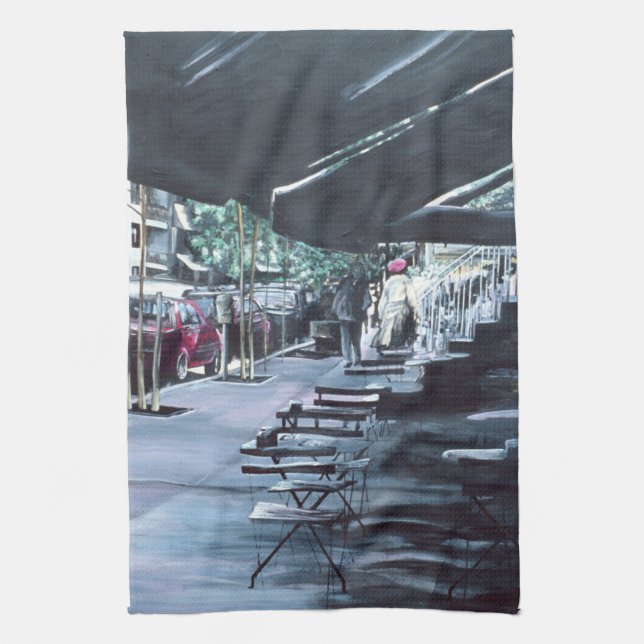 Sheltered by Mid Morning Sun Tea Towel (Vertical)