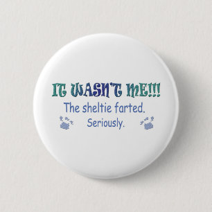 Sheltie 6 Cm Round Badge
