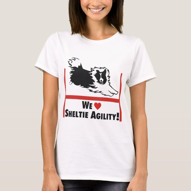 Sheltie Agility Love T-Shirt (Front)