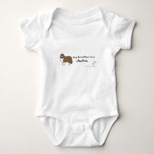sheltie baby bodysuit